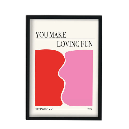 You make loving fun Fleetwood Mac abstract Giclée Art Print